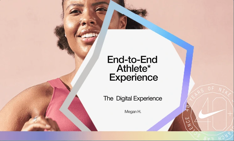 End-to-End Athlete Experience: The Digital Experience — title slide